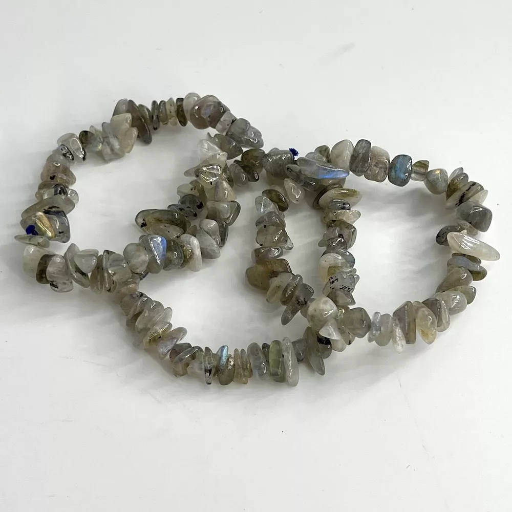 Labradorite Stretchy Chip Bracelet