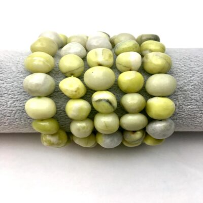 Scottish Serpentine Nugget Stretchy Bracelet 1pc