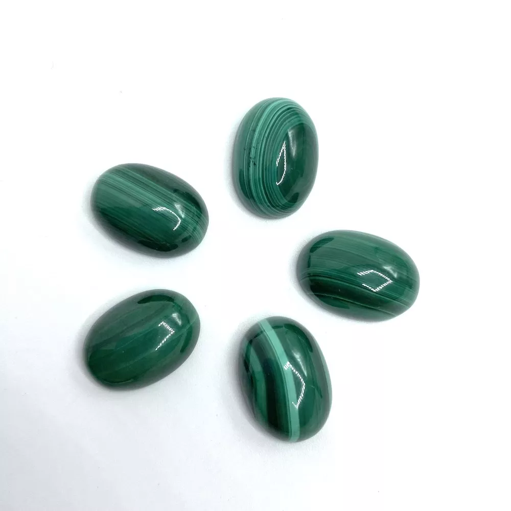 Malachite Oval Cabochon Approx 14 x 10mm