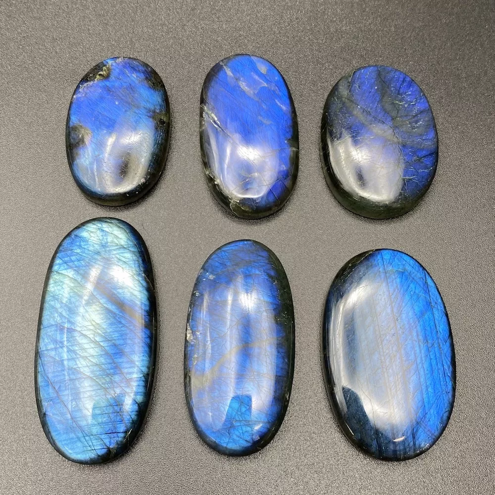 Electric Blue Labradorite Mixed Shape Cabochon Approx 40 - 60mm