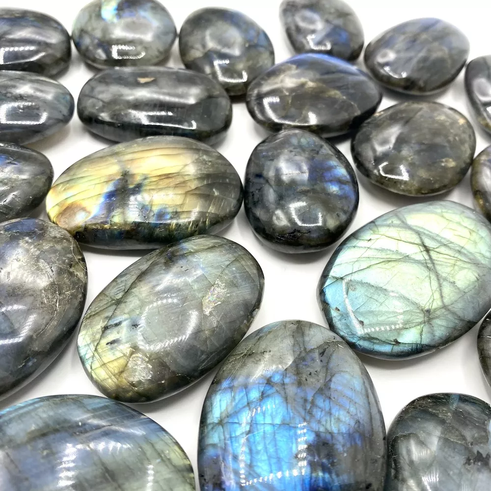 Labradorite Palmstone Approx 50 x 40 x 10mm